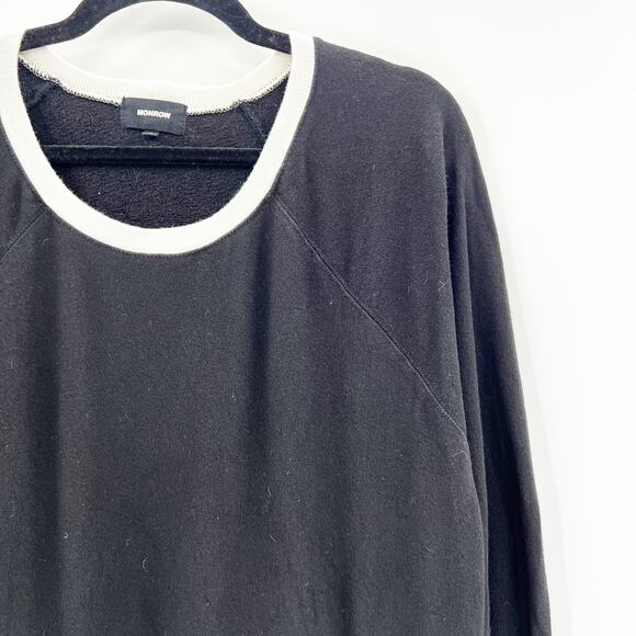 Monrow‎ Black Pullover Sweater Lounge Wear Small - Picture 2 of 5